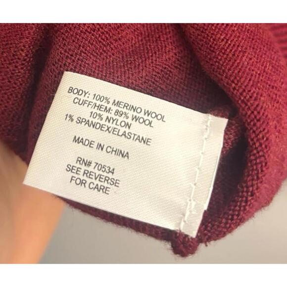 Orvis Quarter Zip 100% Merino Wool Sweater Size XL - Picture 4 of 7